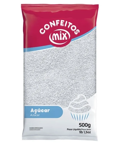 Pad.acucar Cristal Branco Arco Iris 500g