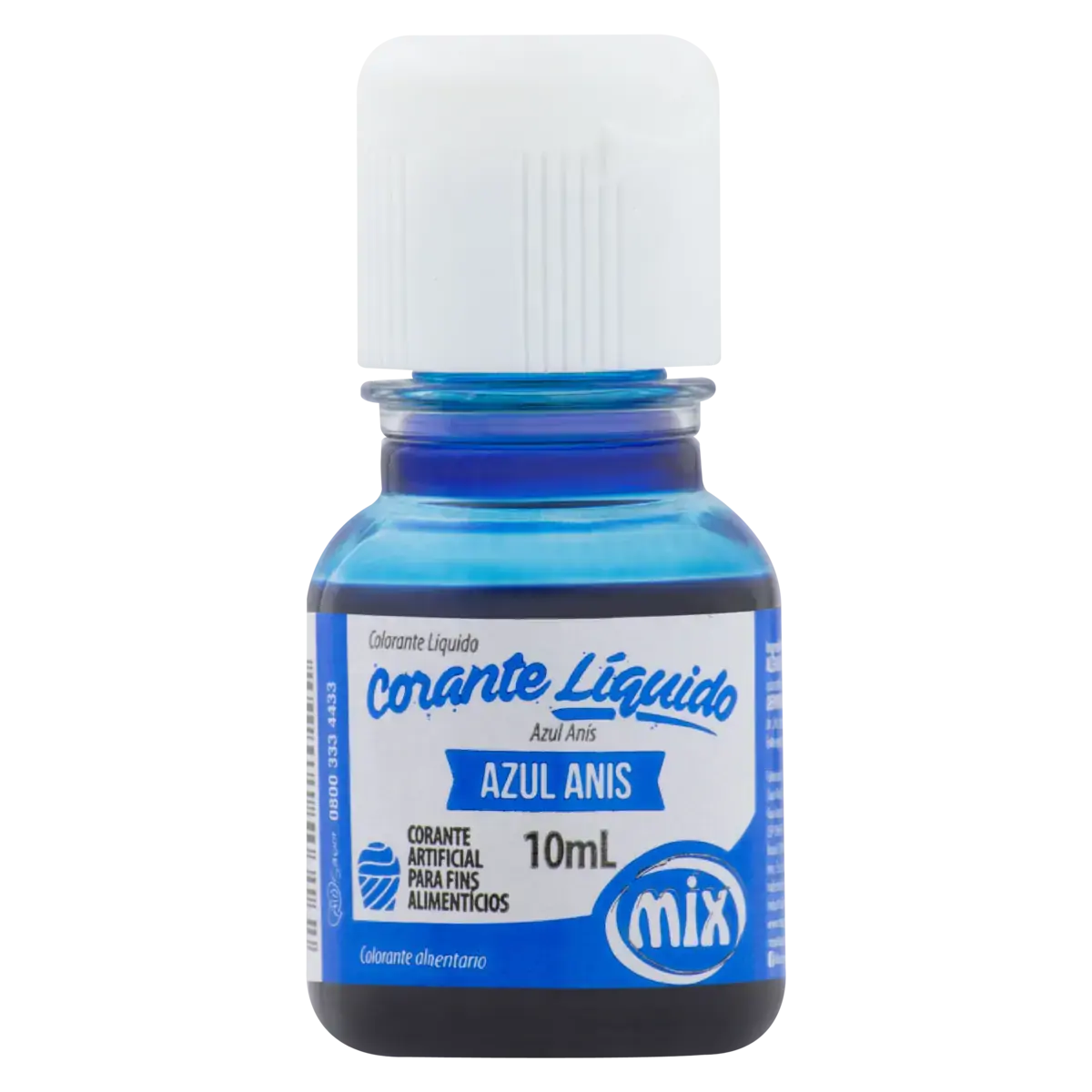 Corante Alimentício Líquido Azul Anis Mix Frasco 10ml