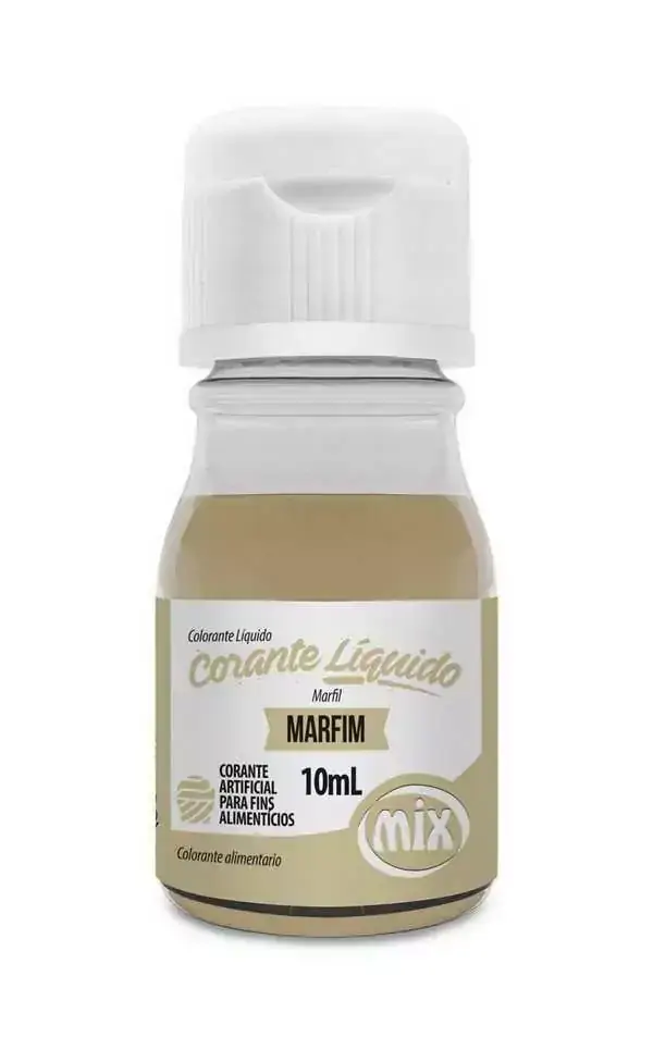 CORANTE LIQUIDO ALIMENTICIO MARFIM 10ML MIX