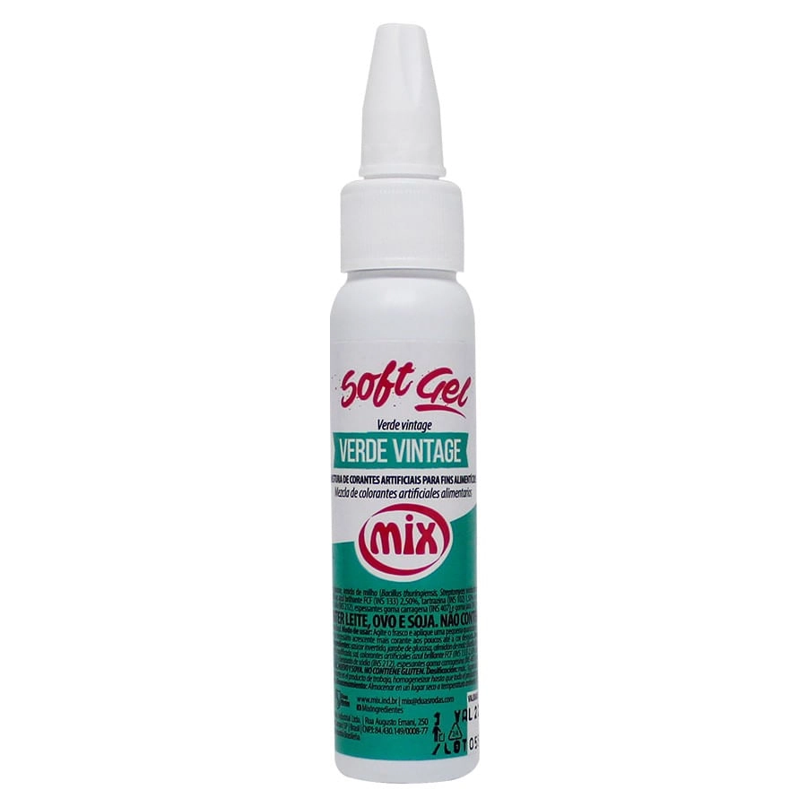 Corante Soft Gel Verde Vintage 25g Mix