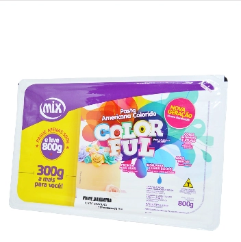 Pasta Americana Color Ful Verd Band 800g Mix