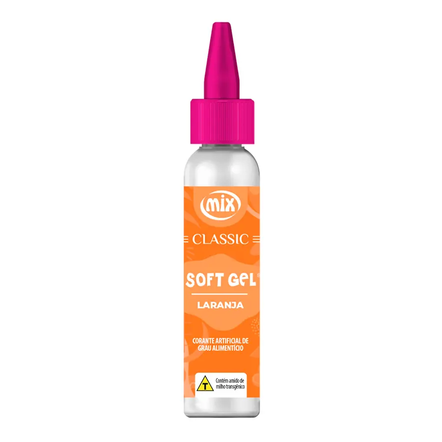 Corante Softgel Artificial Laranja Classic 25g Mix
