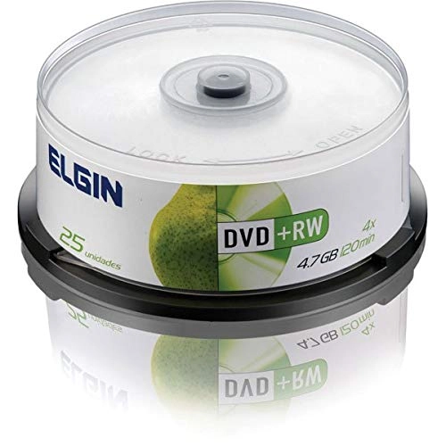 Dvd Rw Elgin 4.7gb/120min 4x Cake C/ 25
