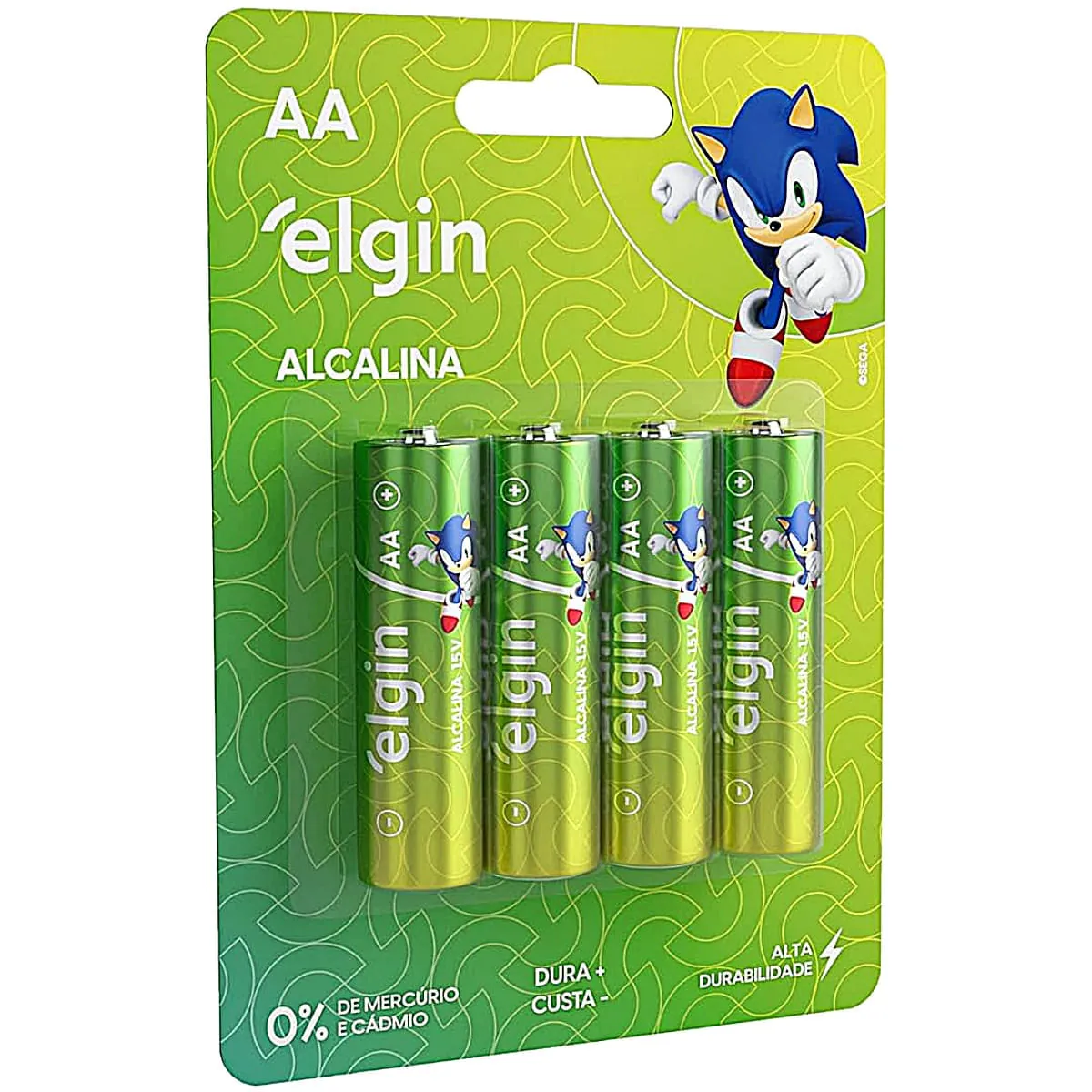 PILHA ALCALINA AA C/4UN ELGIN