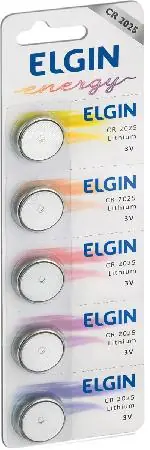 Pilha Elgin Cr2025 Lithium 2un