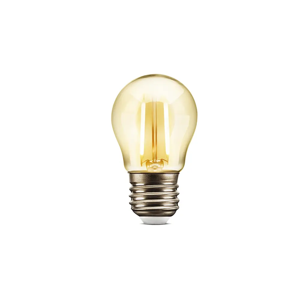 Lâmpada de LED Filamento E27 Bolinha 2W 150lm Luz Âmbar Bivolt Elgin