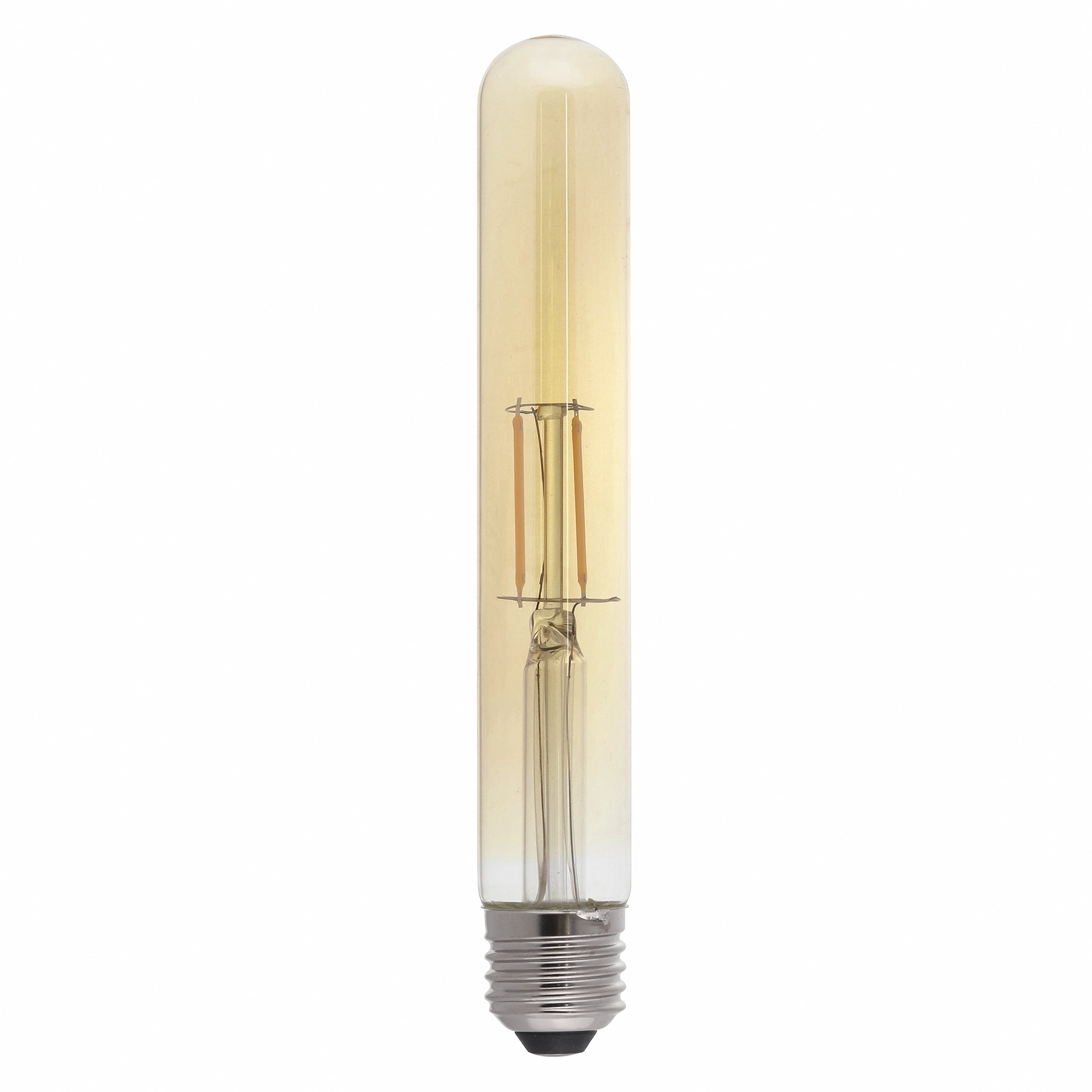 Lâmpada de LED Filamento E27 Tubo 2W 200lm Luz Âmbar Bivolt Elgin