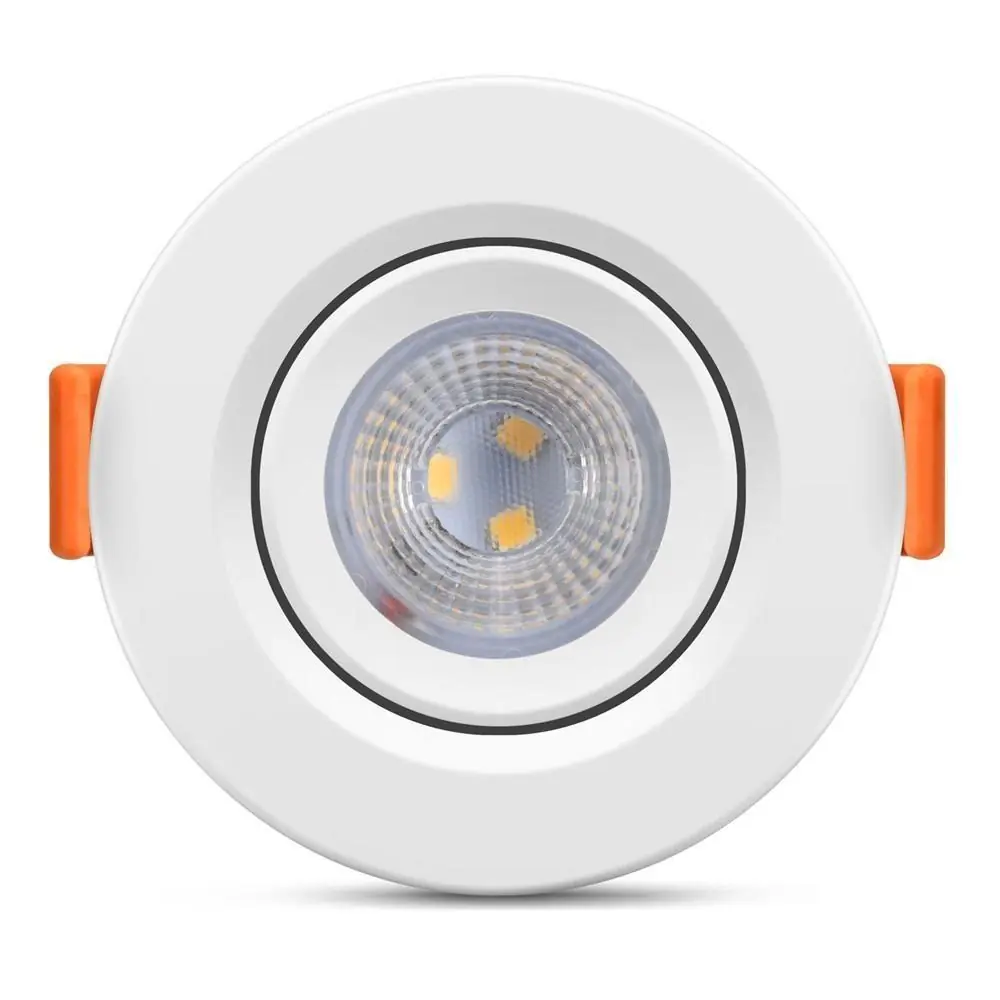 Spot Led Ecospot Redondo 3w 3000k Branco