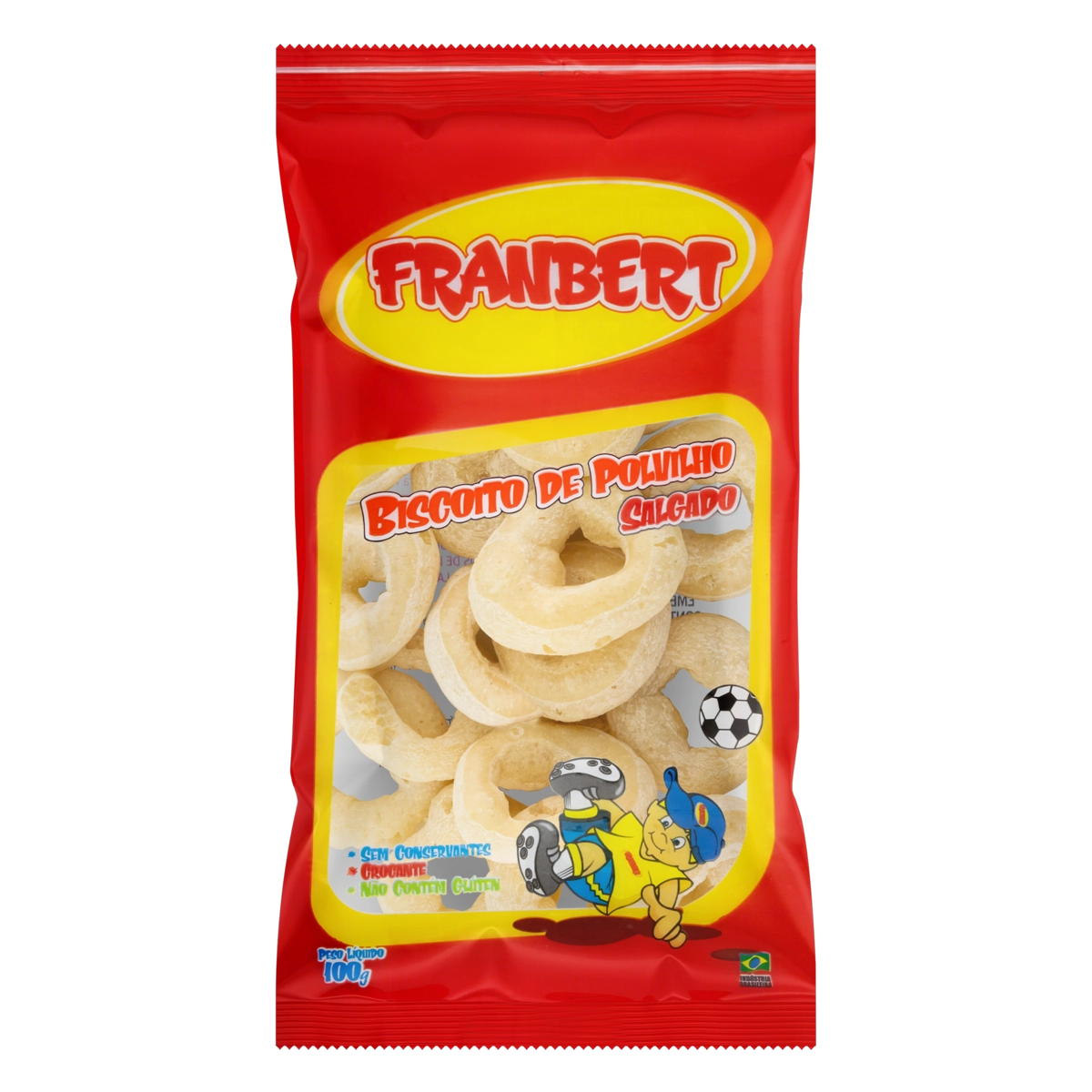 Biscoito De Polvilho Salgado Franbert Pacote 100g