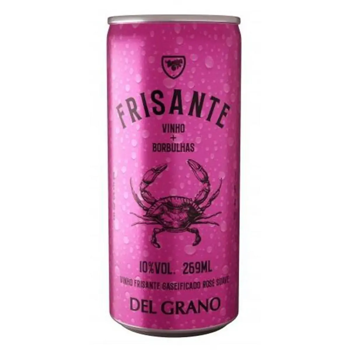 Vinho Frisante Rosé Suave Del Grano Lata 269ml