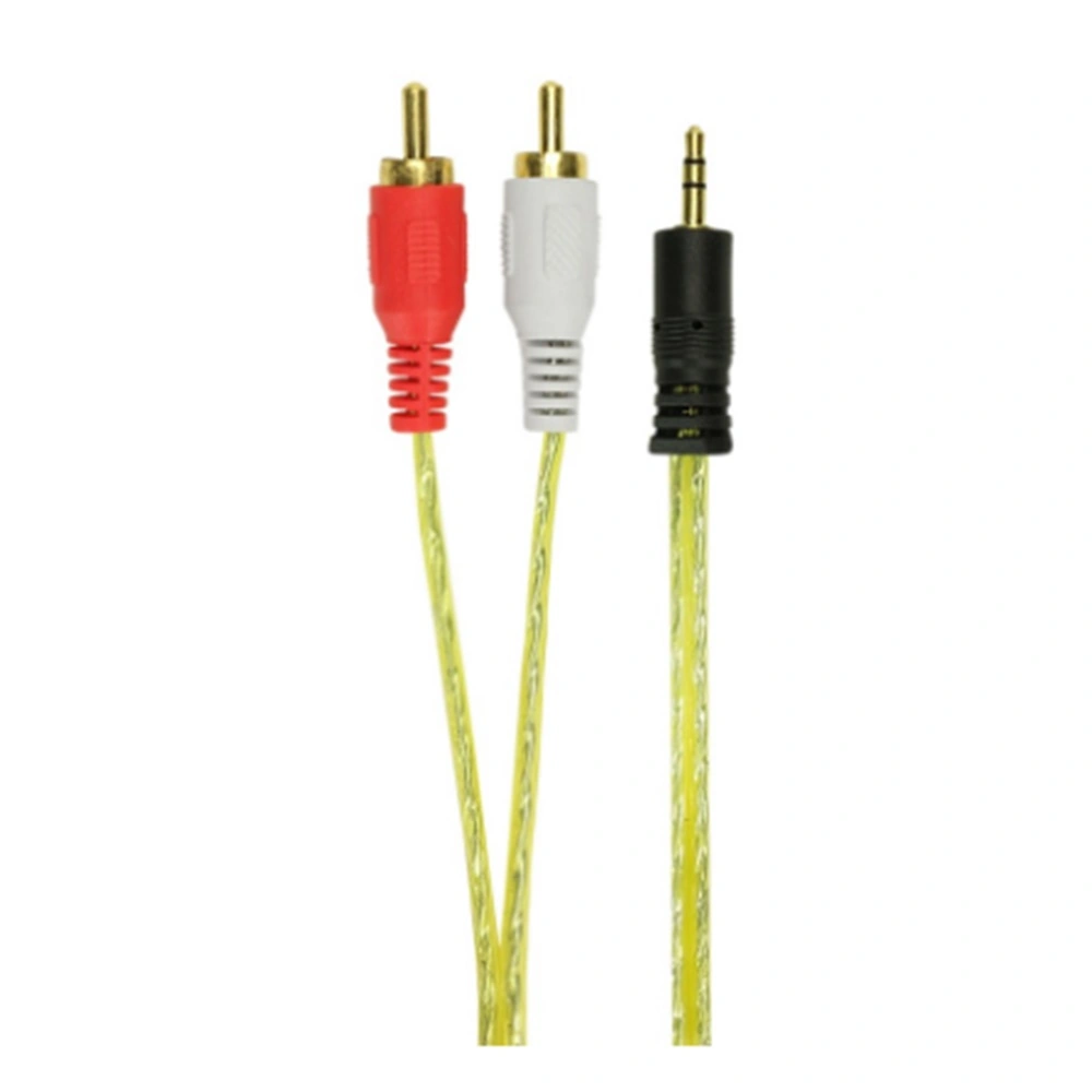 Cabo P2-rca 1,8m: Áudio Cristalino 24k