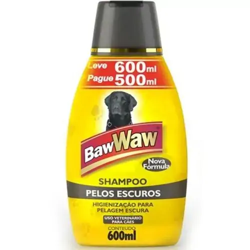 Shampoo P/caes Baw Waw Lv600 Pg Pelos Escuros