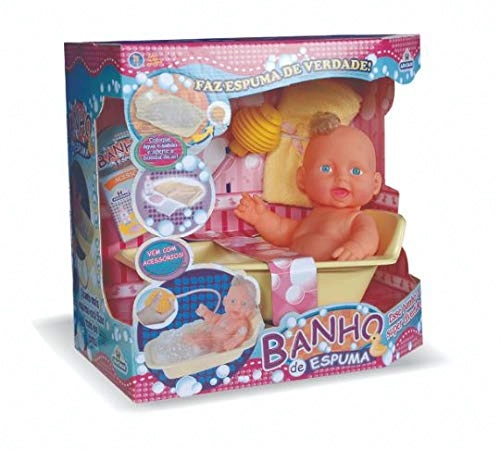 BONECA BANHO DE ESPUMA - ADIJOMAR