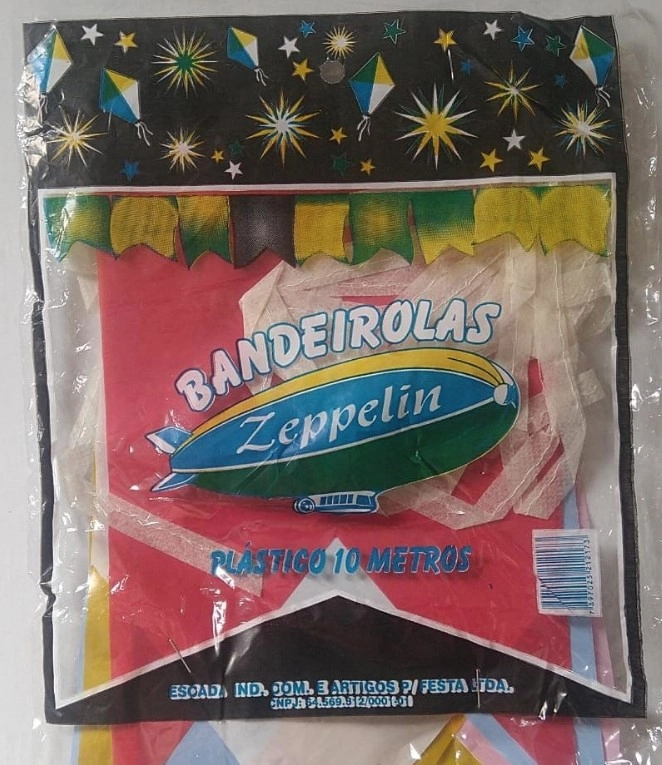 Bandeirola Plastica 10m Zeppelin Escada
