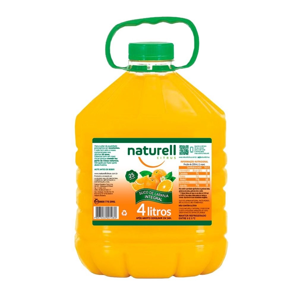 Suco Laranja Senhora 4l