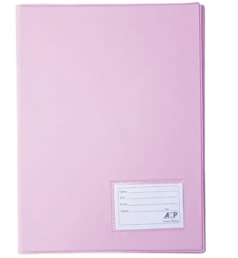 Pasta Catalogo Acp 136 C/visor Rosa Pastel 20 Envelopes