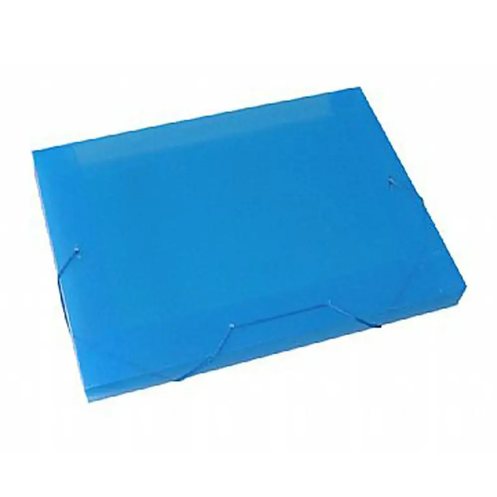 Pasta Pp 55mm Oficio Soft Azul Und Polibras