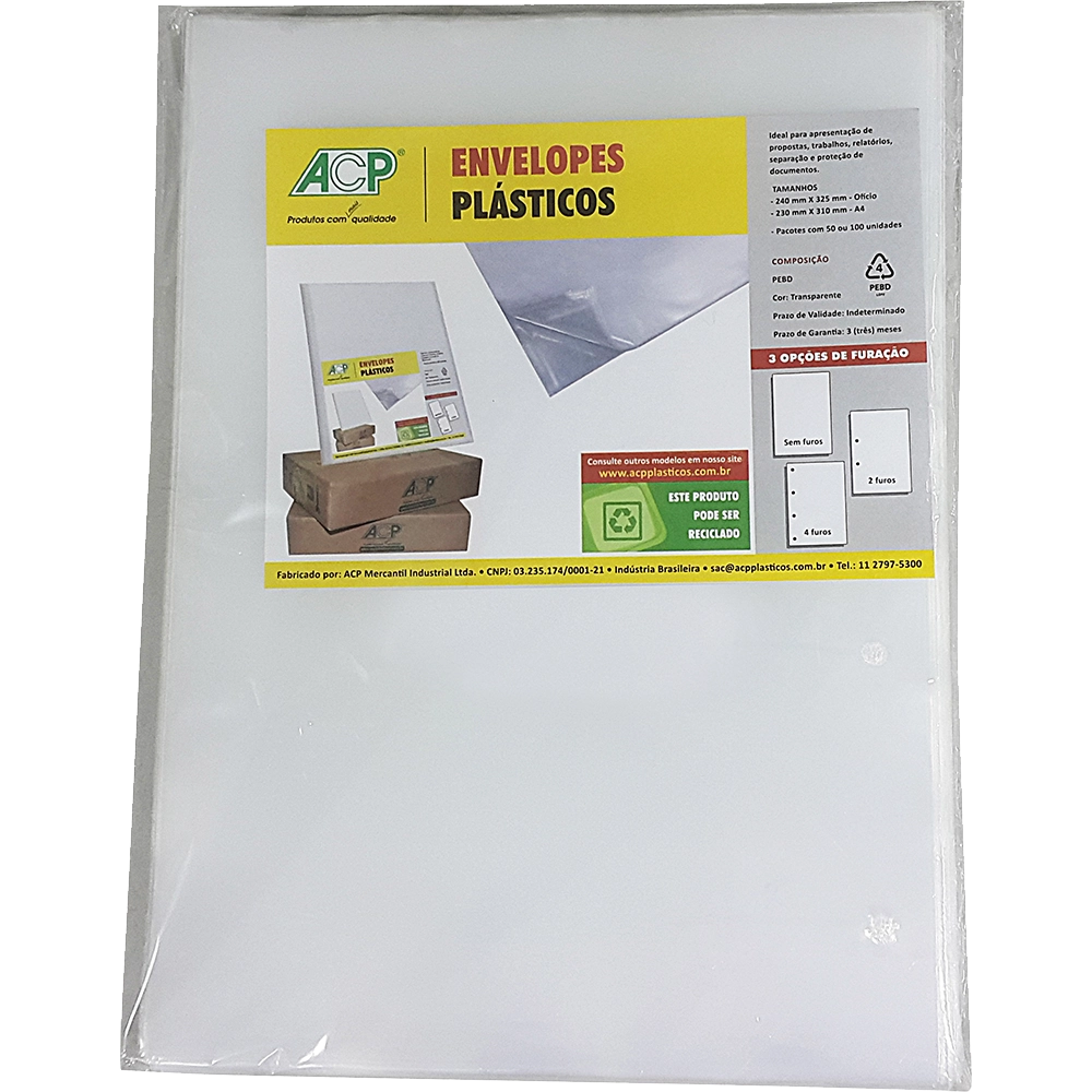 Envelope Oficio 006mm Sem Furo 20un 006 20sf Acp