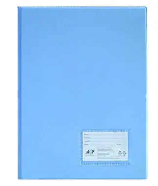 Pasta Catalogo 4 Colchetes Com 50 Envelopes Fino Acp Azul