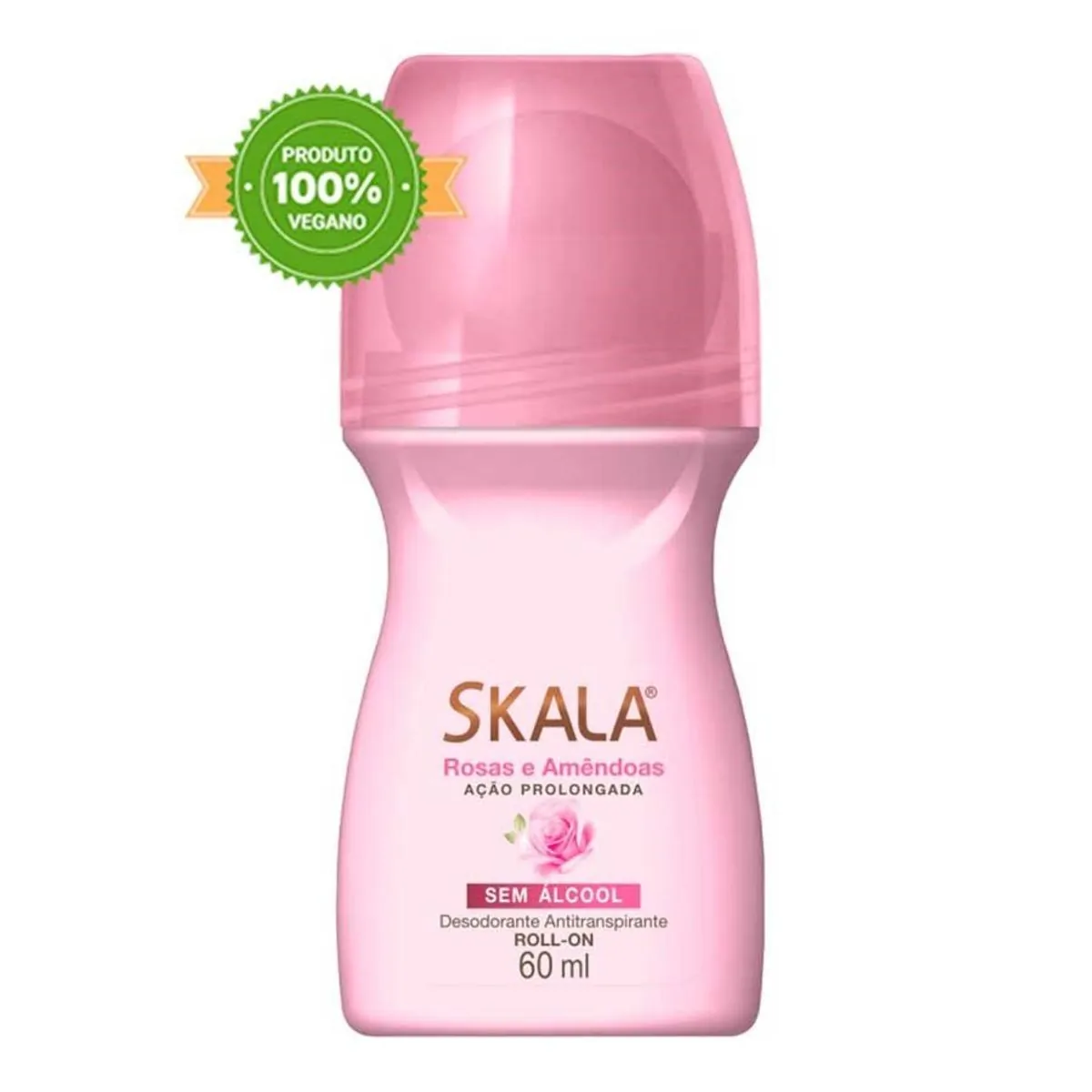 Desodorante Roll-on Skala Rosa e Amêndoas 60ml