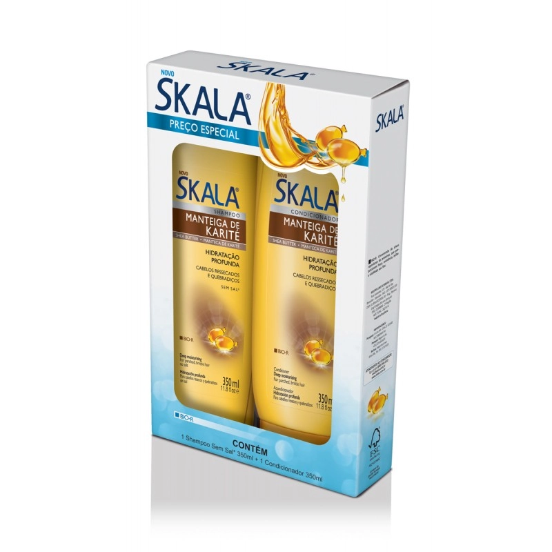 Kit Skala Shampoo Condicionador Manteiga Karite Plus