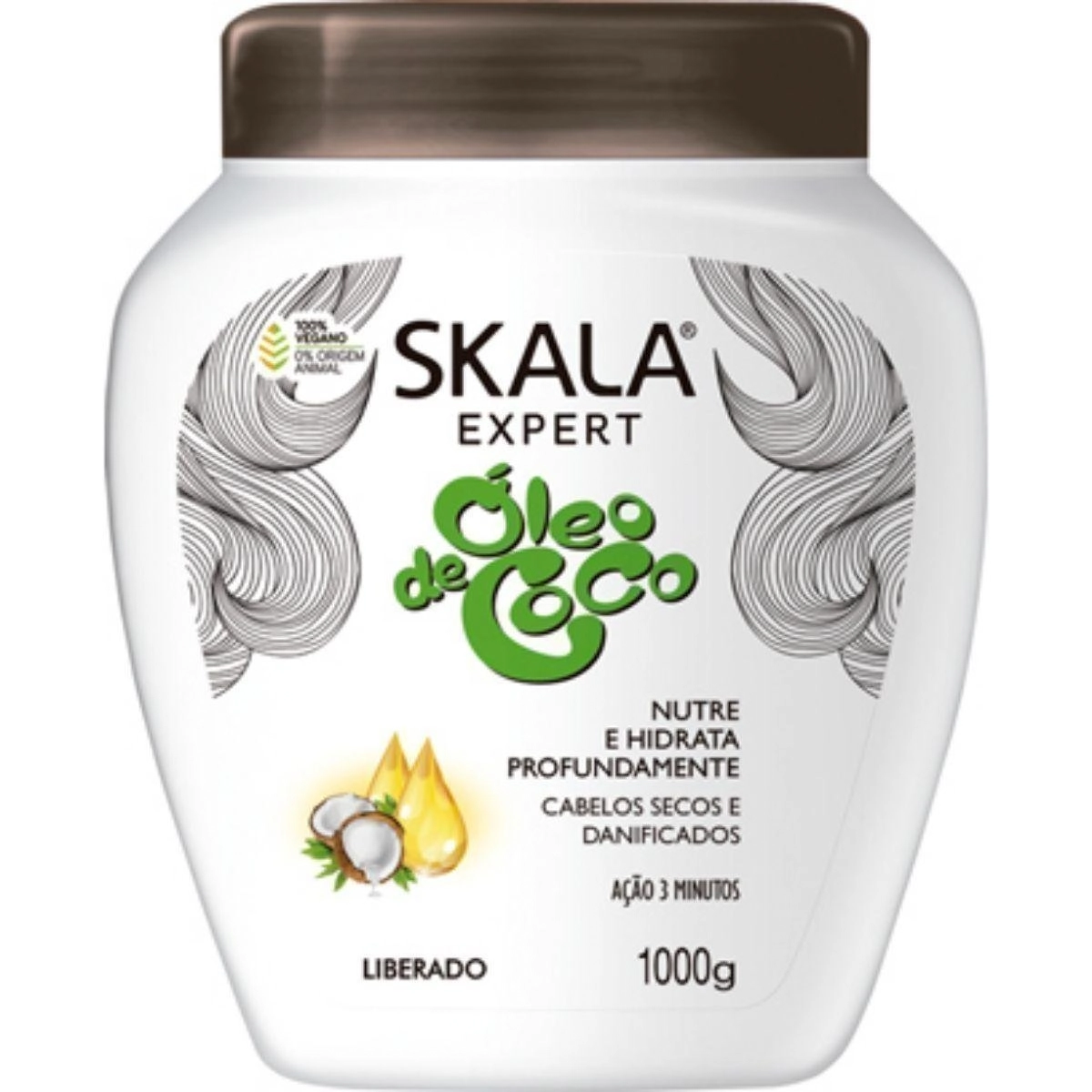 Creme Tratamento Vegano Óleo de Coco Skala 1kg