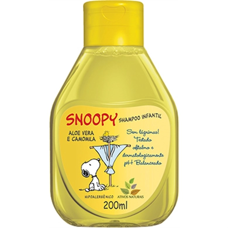 Shampoo Infantil Snoopy 200ml Aloé E Camomila Unit