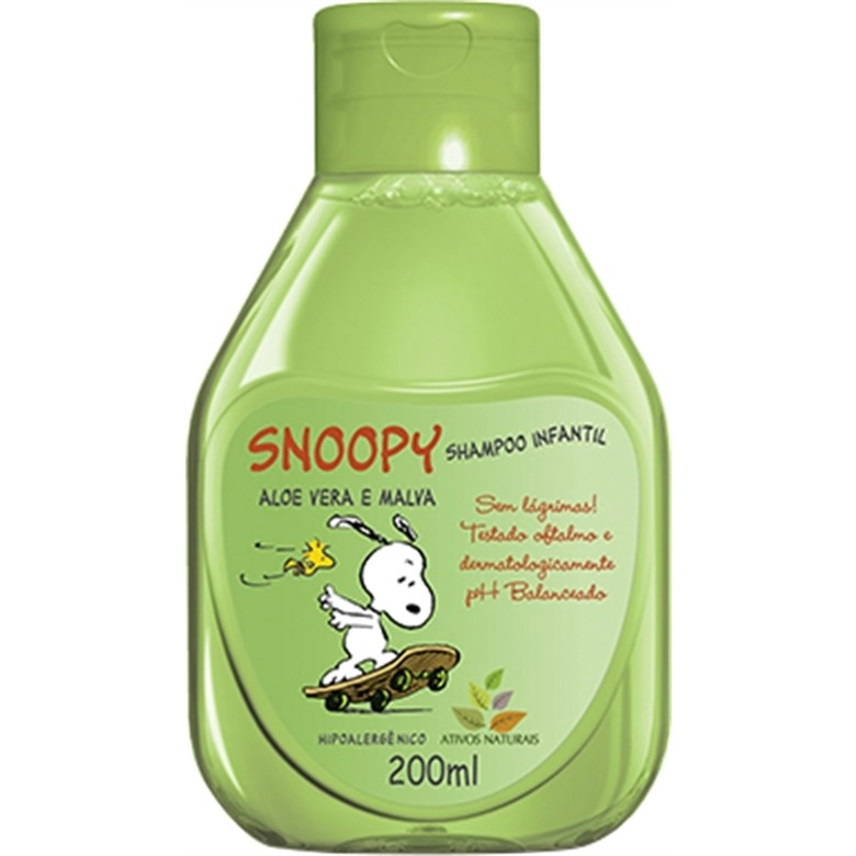 Shampoo Infantil Snoopy 200ml Aloé E Malva Unit