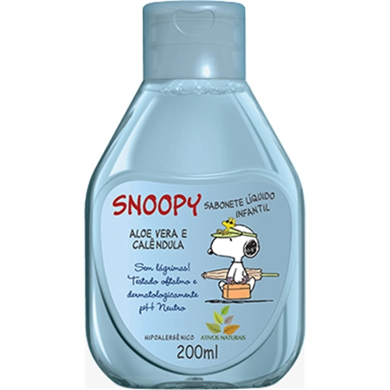 Sabonete Líquido Infantil Snoopy 200ml Aloé E Calendula Unit