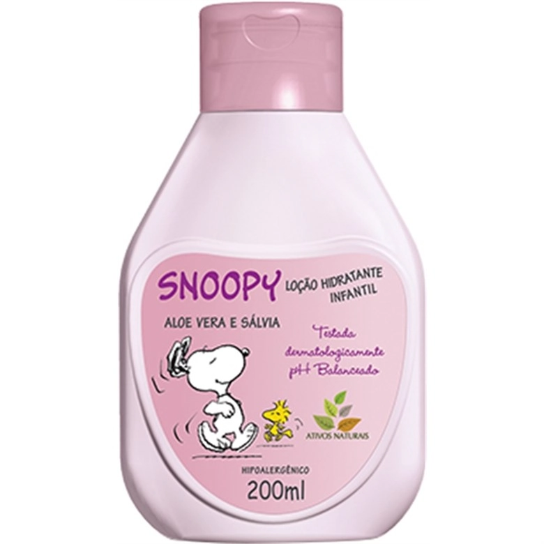 Loção Hidratante Snoopy 200ml Aloé E Salvia Unit
