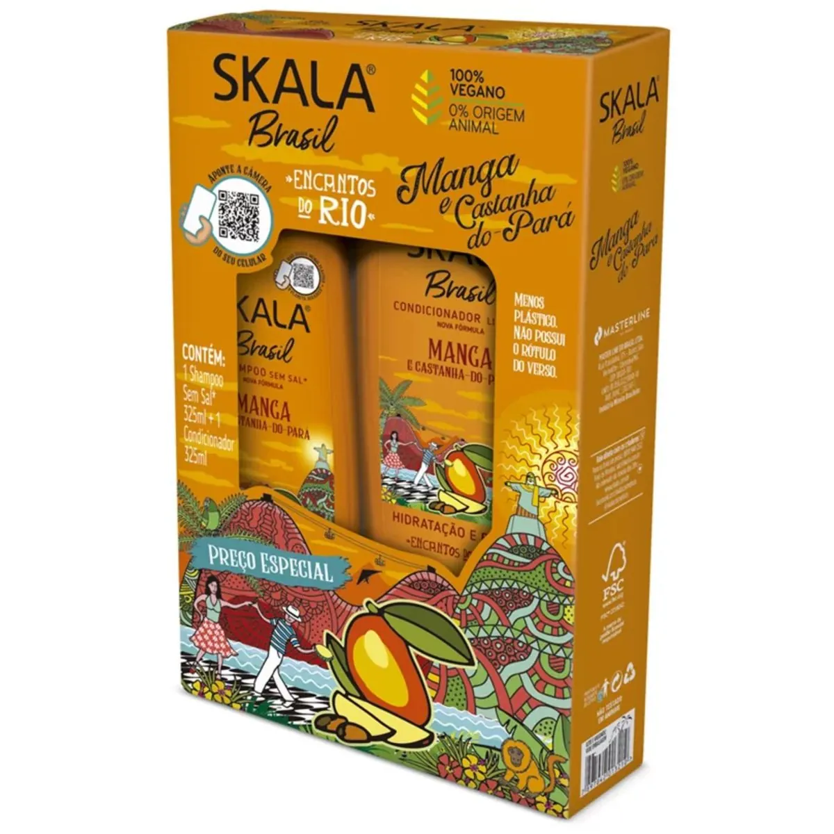 Kit Skala Sh Cond 325ml Manga/castanha