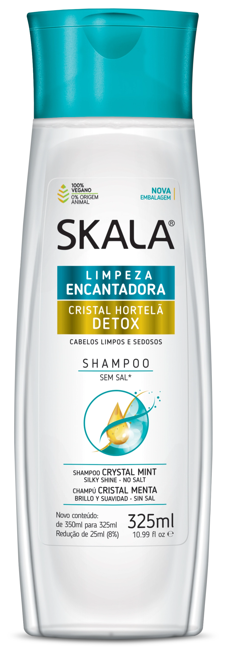 Shampoo Skala 325ml Cristal E Hortela