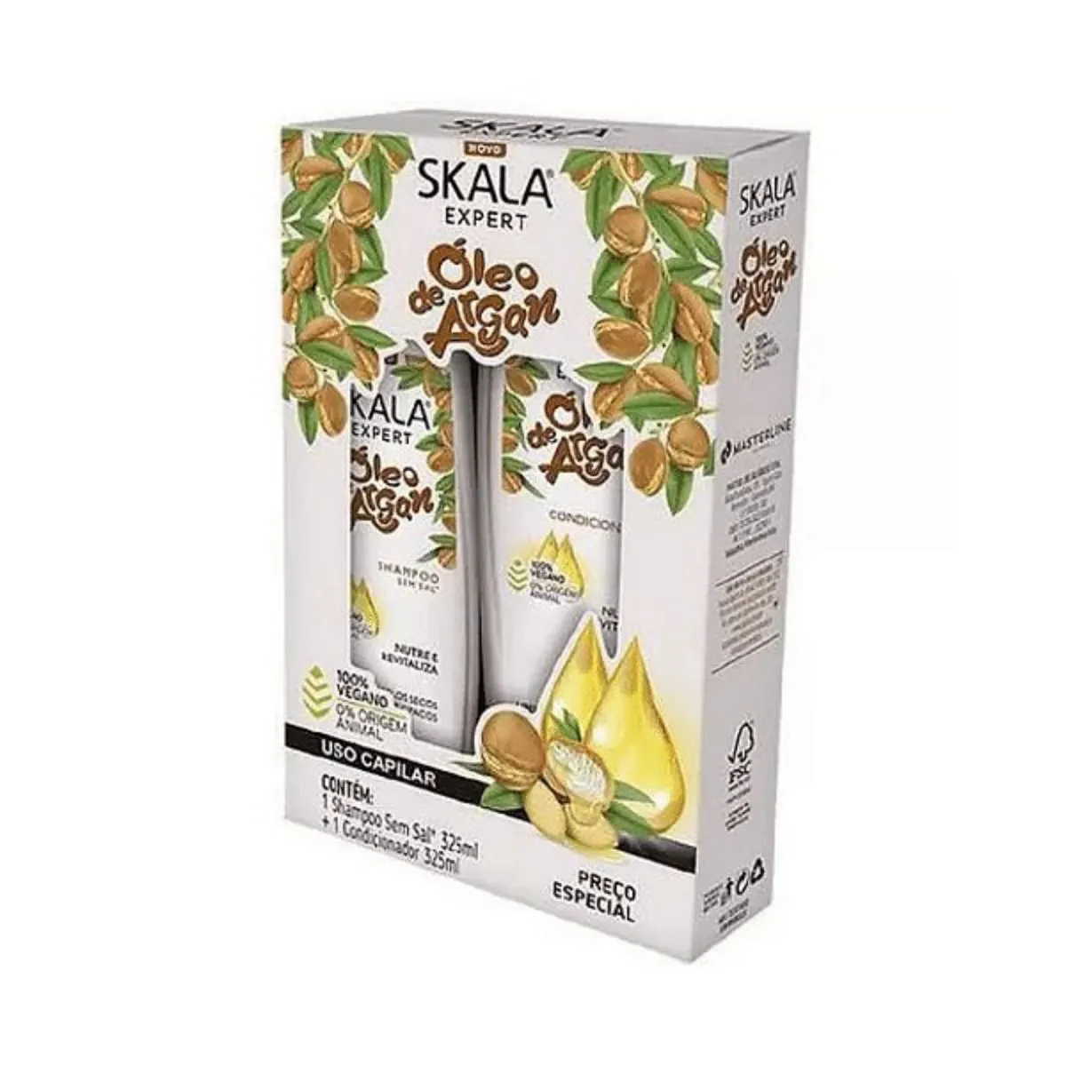 Kit Skala Shampoo Condicionador 325ml Oleo De Argan