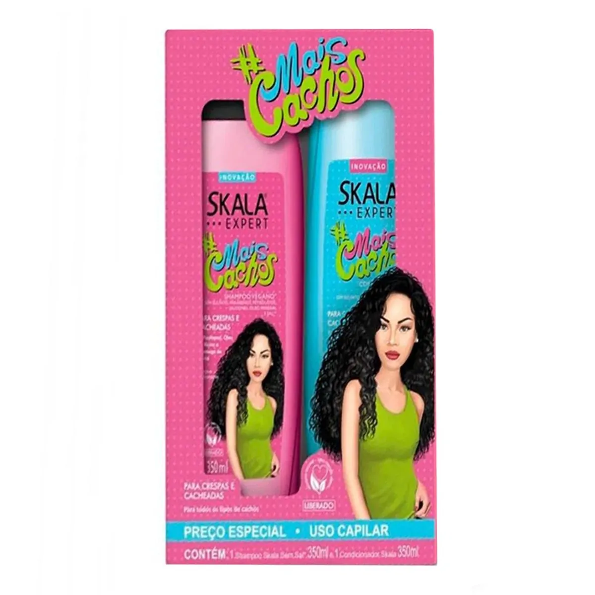 Kit Shampoo + Condicionador Mais Cachos Skala 325ml Cada