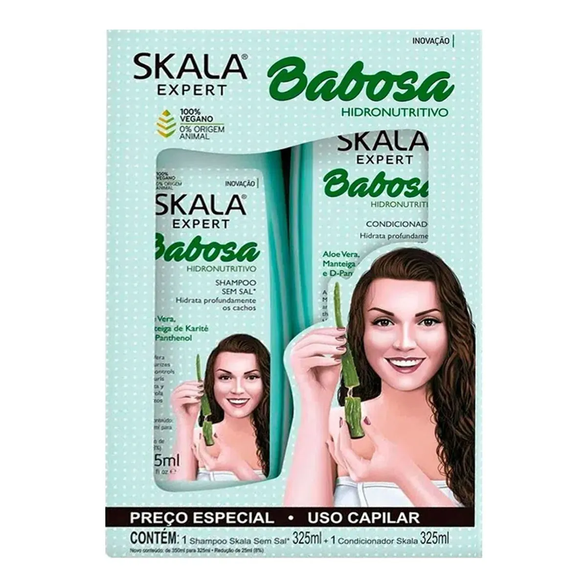 Kit Shampoo + Condicionador Skala Expert Babosa 325ml