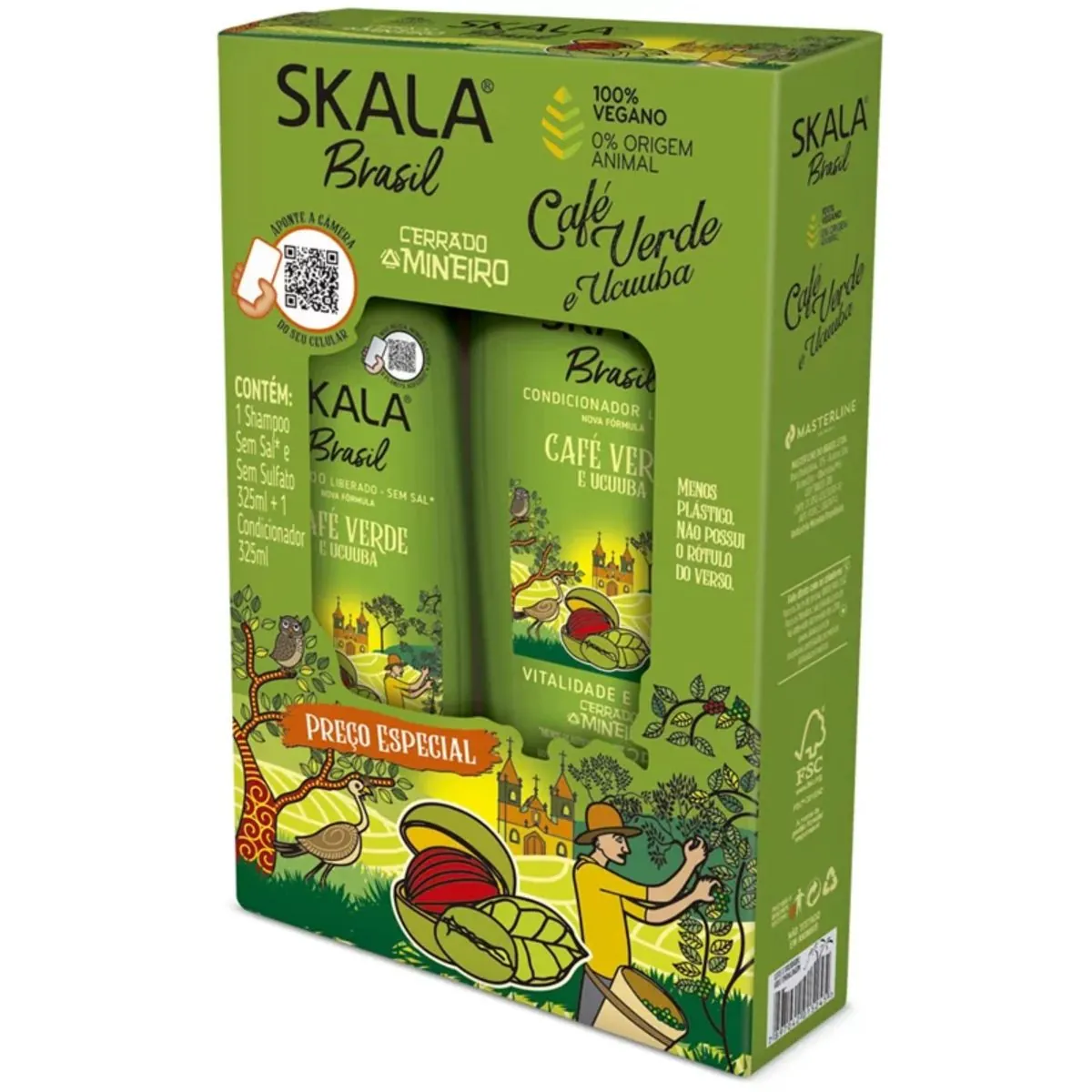 Shampoo Cond.skala 325ml Cha Verde