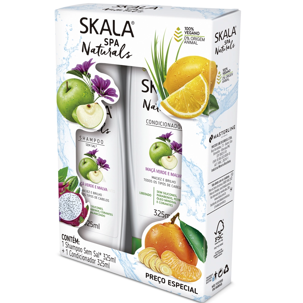 Shampoo Cond.skala 325ml Maca Verde/malva