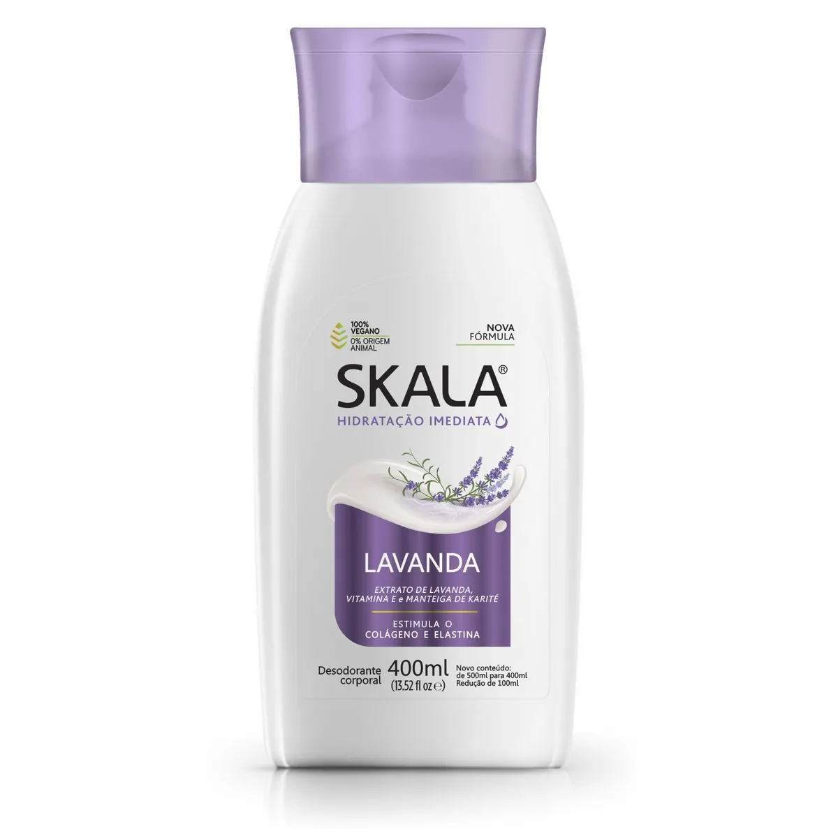 Creme Hidratante Desodorante Corporal Lavanda Skala 400 ml