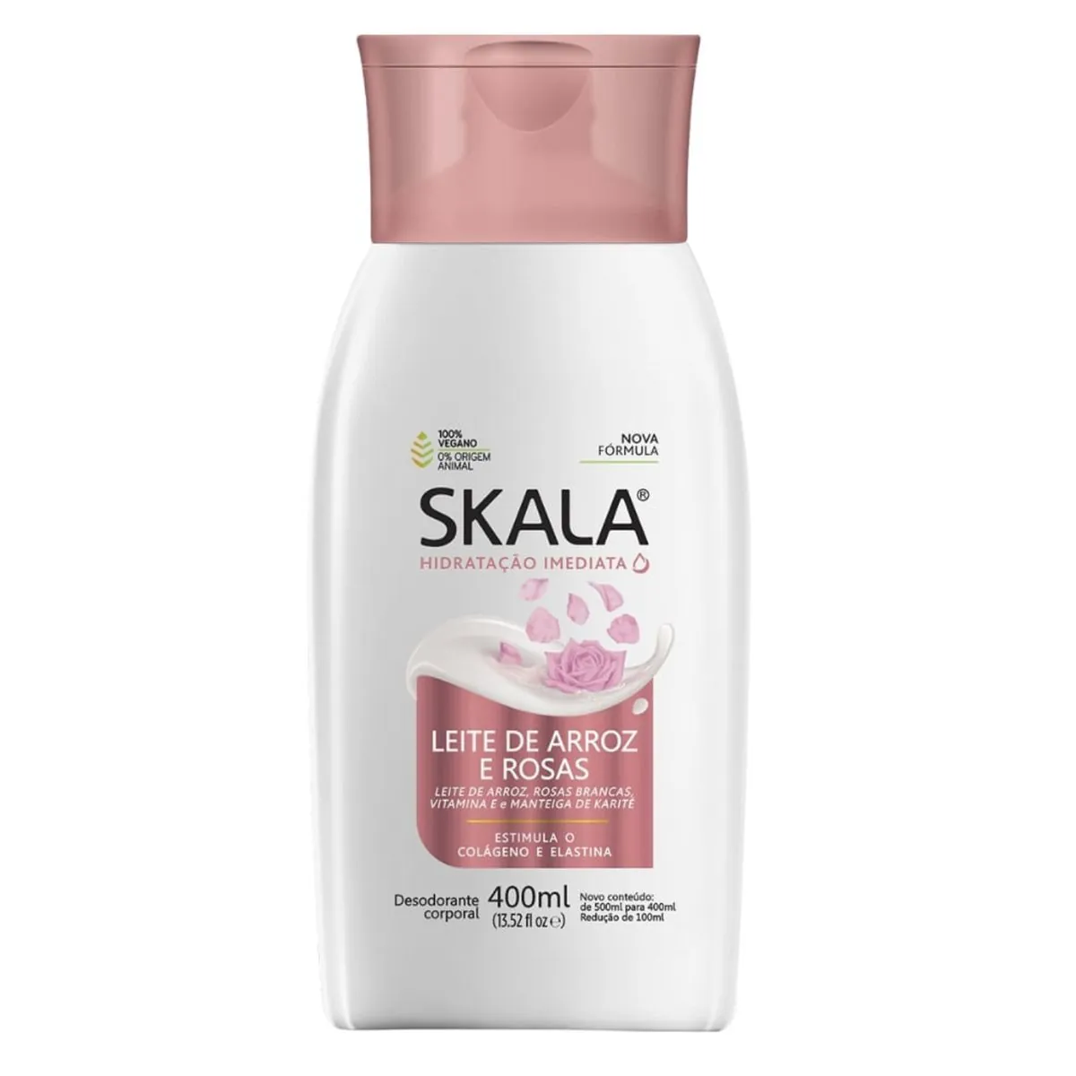 Hidrat Skala Leite Arroz E Rosas 400ml