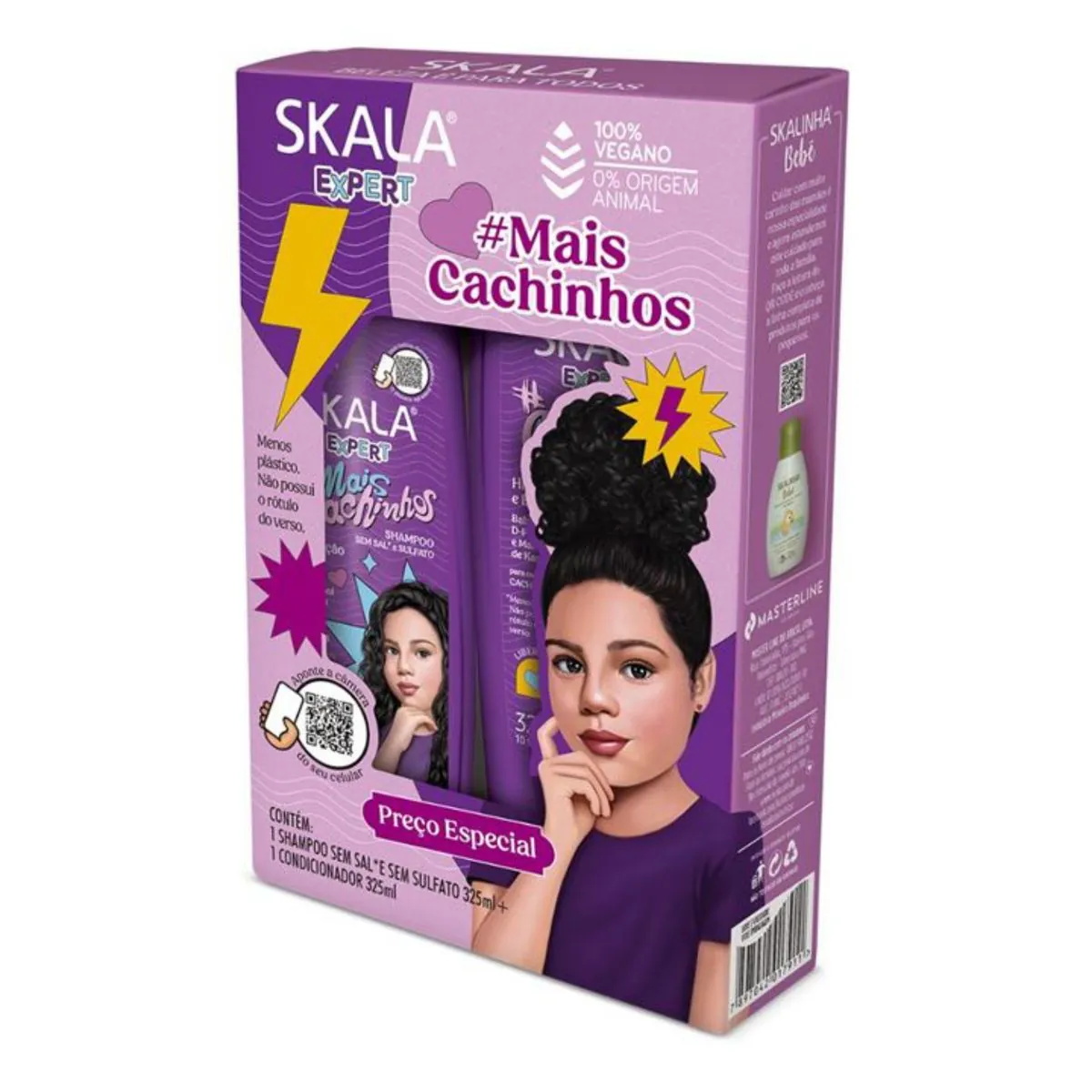 Kit Shampoo e Condicionador Mais Cachinhos 325ml