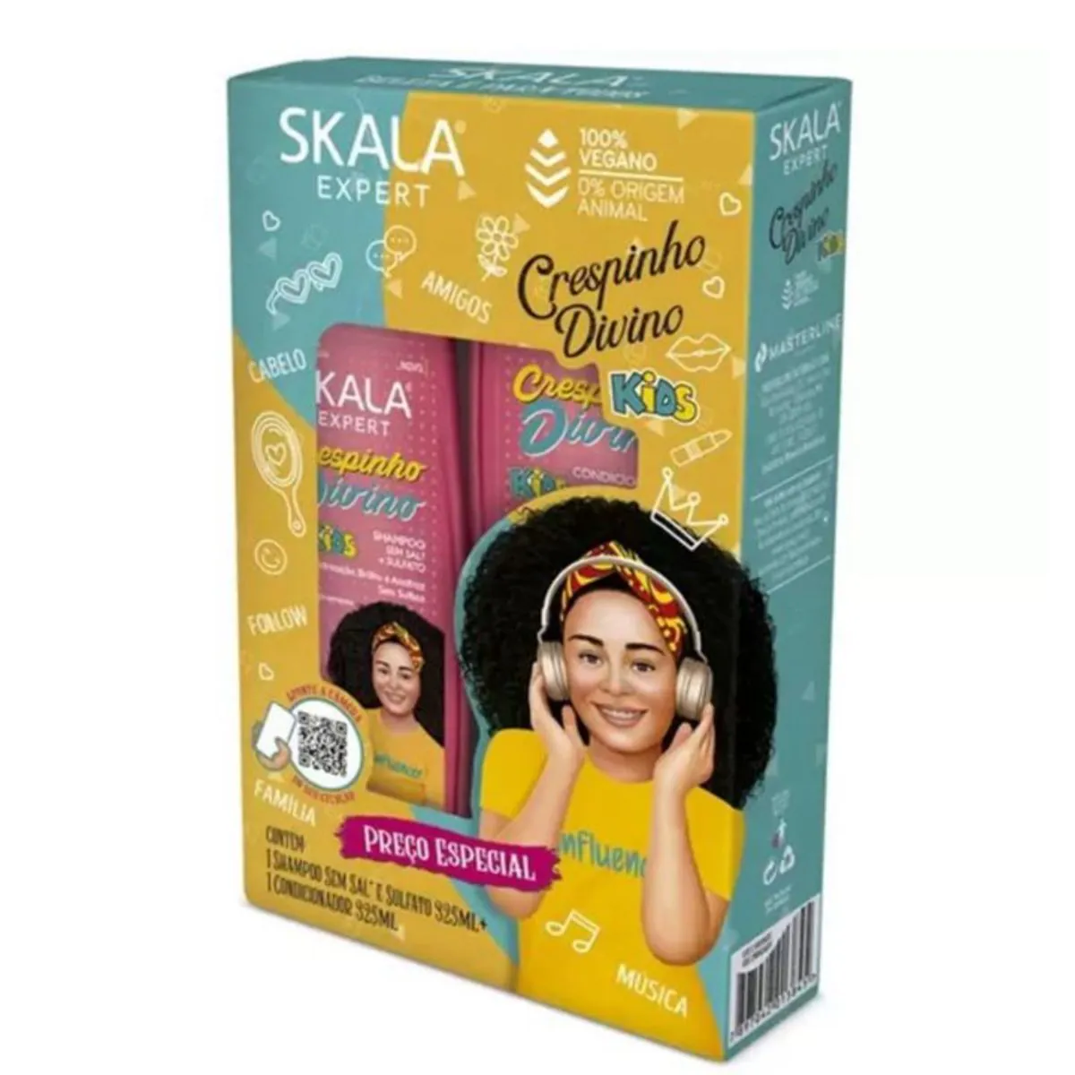 Kit Shampoo e Condicionador Mais Crespinhos 325ml