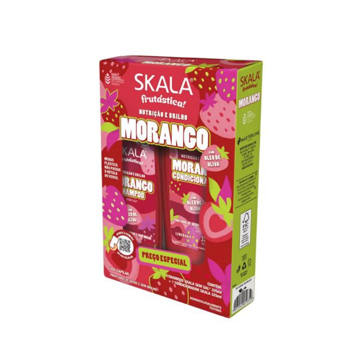 Kit Skala Sh Cond 325ml Morango