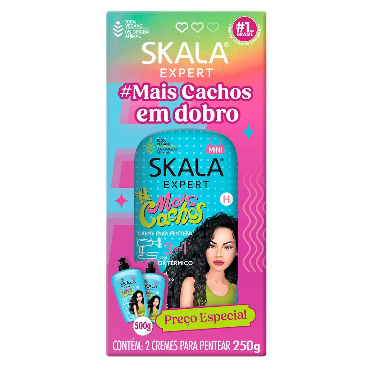 Kit Skala Cr Trat Pen Cr Pent 250g Mais Cachos