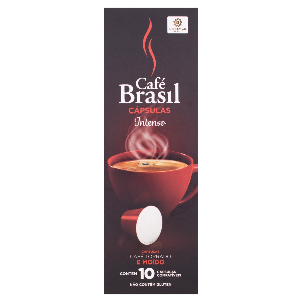 Café Em Cápsula Torrado E Moído Intenso Café Brasil Caixa 50g 10 Unidades