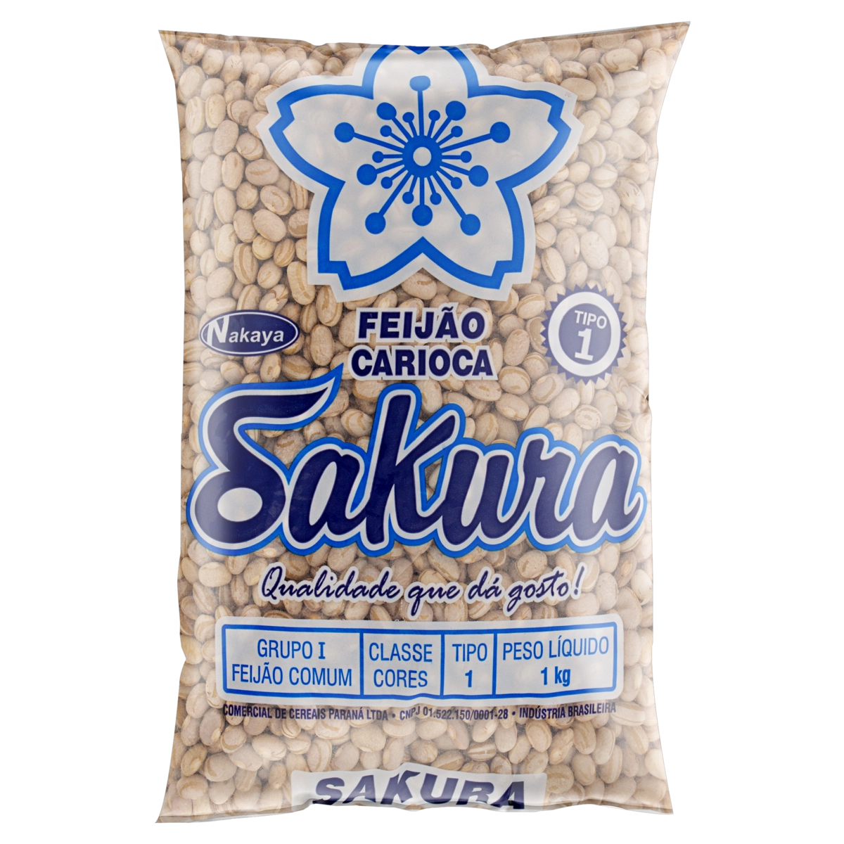Feijão Carioca Tipo 1 Sakura Pacote 1kg