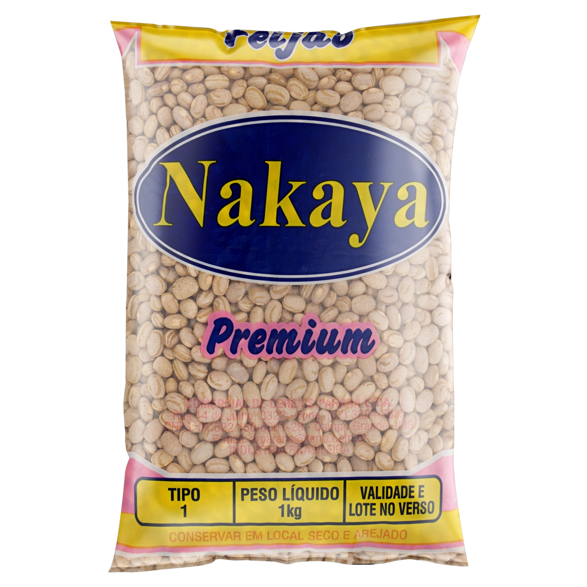 Feijão Carioca Tipo 1 Nakaya Premium Pacote 1kg