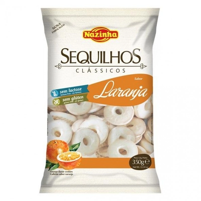 Sequilhos Nazinha Sabor Laranja