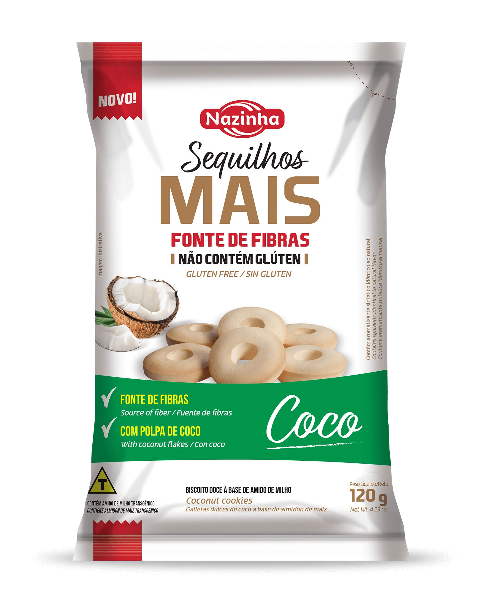 Sequilinho Nazinha Coco 120g