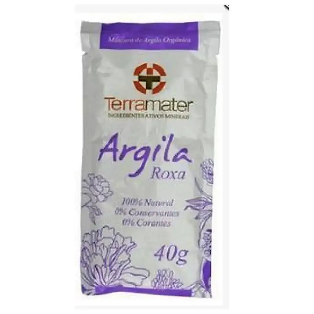 Terramater Masc Argila Roxa Rejuvenecimento