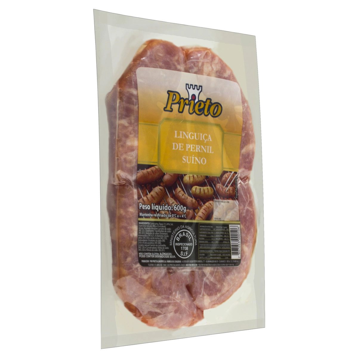 Linguiça De Pernil Suíno Prieto 600g